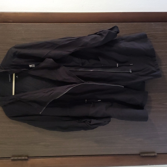 Maurices Jackets & Blazers - Black hooded jacket Medium